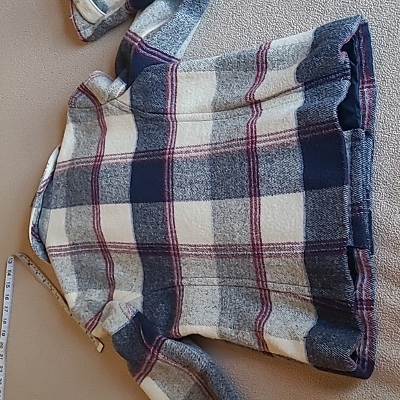 Hollister Women's Wool Blend Coat/ Double Breasted Plaid Short Jacket Size XS - Picture 13 of 13